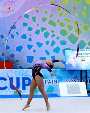 Júlia Arnan durant la seva actuació. CR Vilafranca