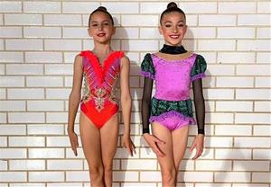 Júlia Bóveda i Leyre Porras, campiones de Catalunya d'equips de Gimnàstica Rítmica. Eix