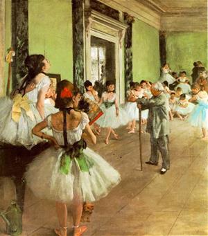 La classe de dansa. Edgar Degas