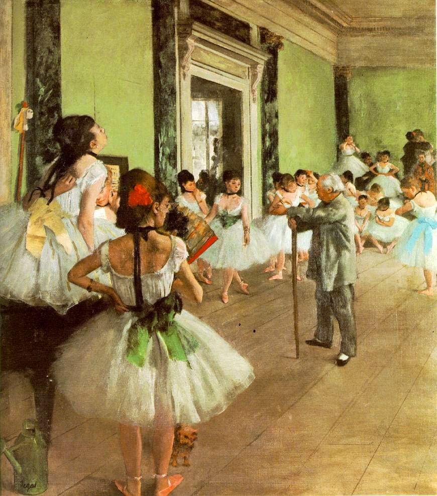 La classe de dansa. Edgar Degas