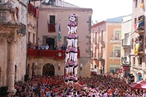 La Colla Jove Xiquets de Tarragona corona l’únic castell de 9 de la diada de Santa Teresa del Vendrell