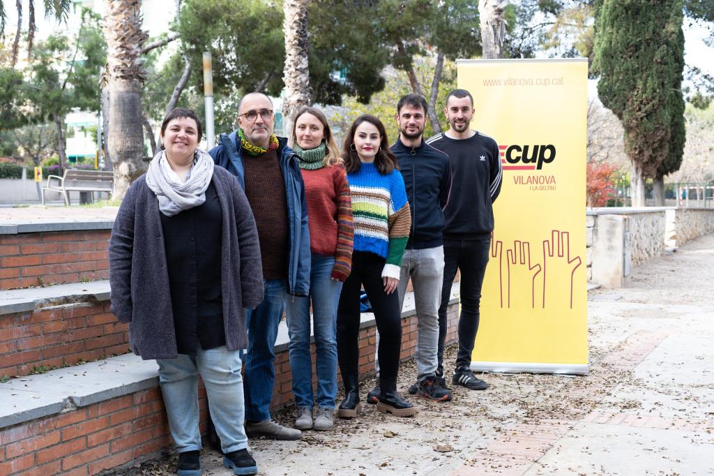 La CUP de Vilanova i la Geltrú presenta les sis persones que encapçalaran la llista en les properes municipals. CUP
