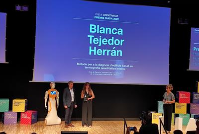 La investigadora vilanovina Blanca Tejedor, premi Creativitat del el Col·legi d'Enginyers Industrials. EIX