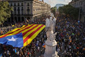 La manifestació de l'ANC reuneix 150.000 persones per la Diada segons la Guàrdia Urbana, i 700.000 segons l'entitat. ACN