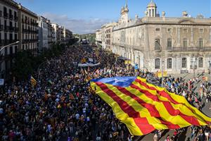 La manifestació de l'ANC reuneix 150.000 persones per la Diada segons la Guàrdia Urbana, i 700.000 segons l'entitat