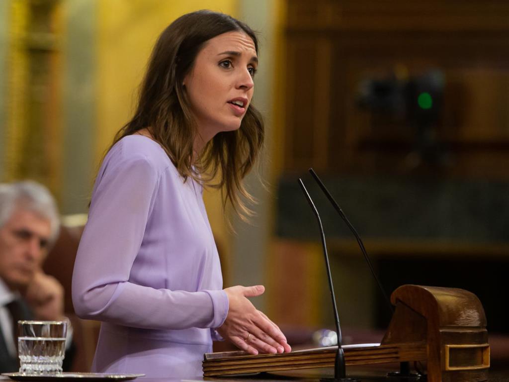 La ministra d'Igualtat, Irene Montero. ACN