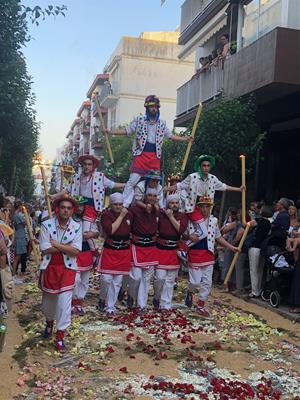 La Moixiganga de Sitges acompanyarà la imatge de Sant Fèlix a les processons. Ajuntament de Vilafranca