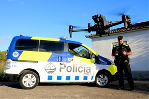 La Policia Local de Cunit reforça la unitat dron per controlar el trànsit des de l'aire i detectar cultius de marihuana
