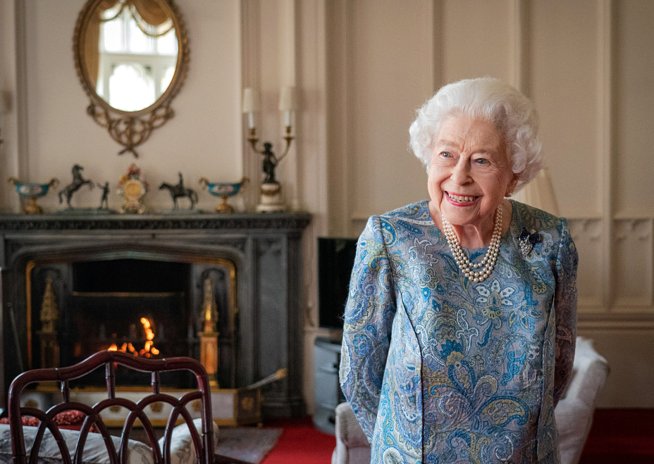 La reina Elisabet II d'Anglaterra. Buckingham Palace