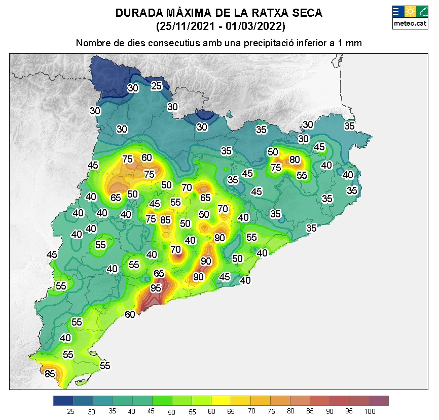 La sequera amenaça amb força Catalunya. EIX