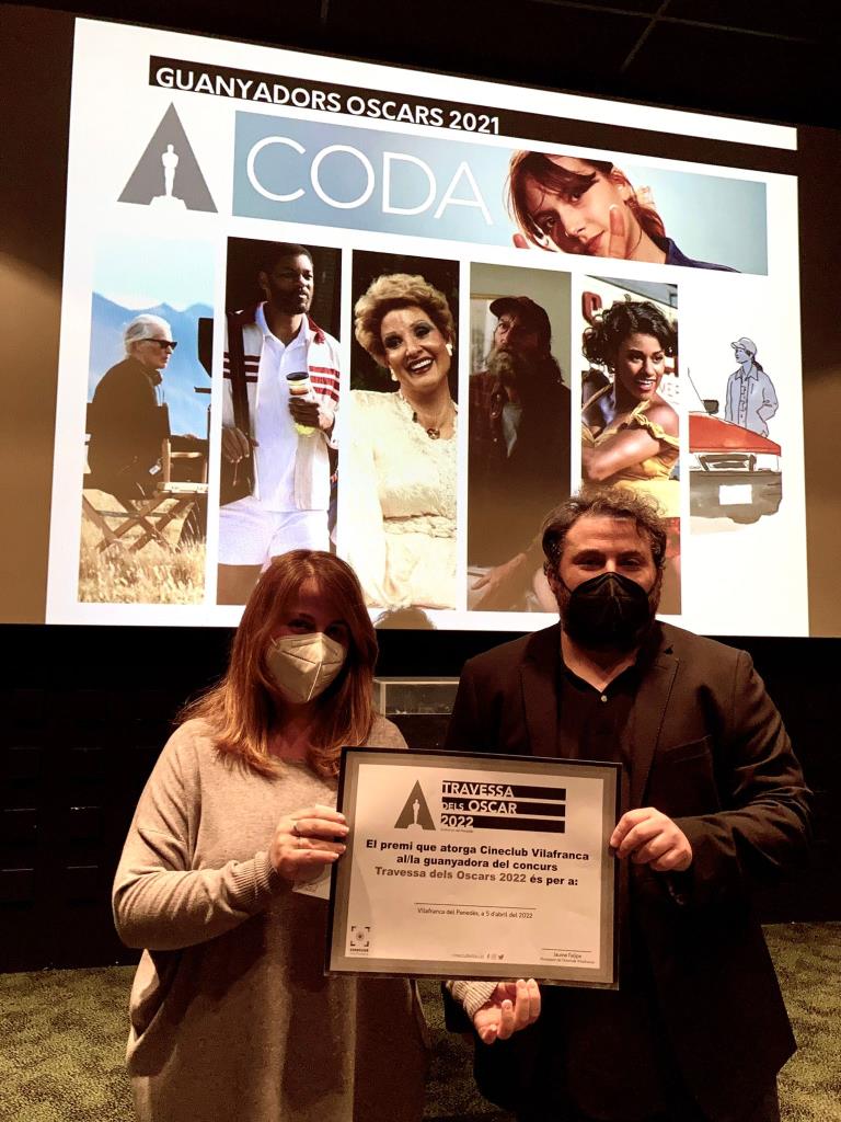 La sitgetana Begonya Alcazar Bel guanya la Travessa dels Oscar 2022 de Cineclub Vilafranca. Cineclub Vilafranca