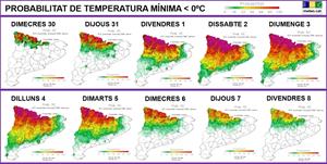 L'abril començarà amb fred d'hivern. Generalitat de Catalunya