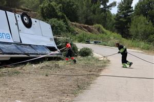 L'alcalde de Rubió creu que l'autocar accidentat no hauria d'haver entrat al camí. ACN