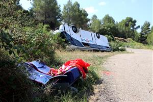 L'alcalde de Rubió creu que l'autocar accidentat no hauria d'haver entrat al camí