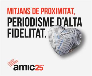 L’AMIC fa 25 anys i ho celebra llançant la campanya “Mitjans de proximitat, periodisme d’alta fidelitat”. AMIC
