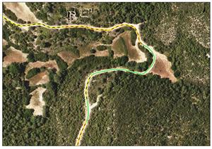 L’arranjament d’un camí del parc natural dle Garraf obliga a tallar el pas de vehicles fins divendres . Ajuntament de Sitges