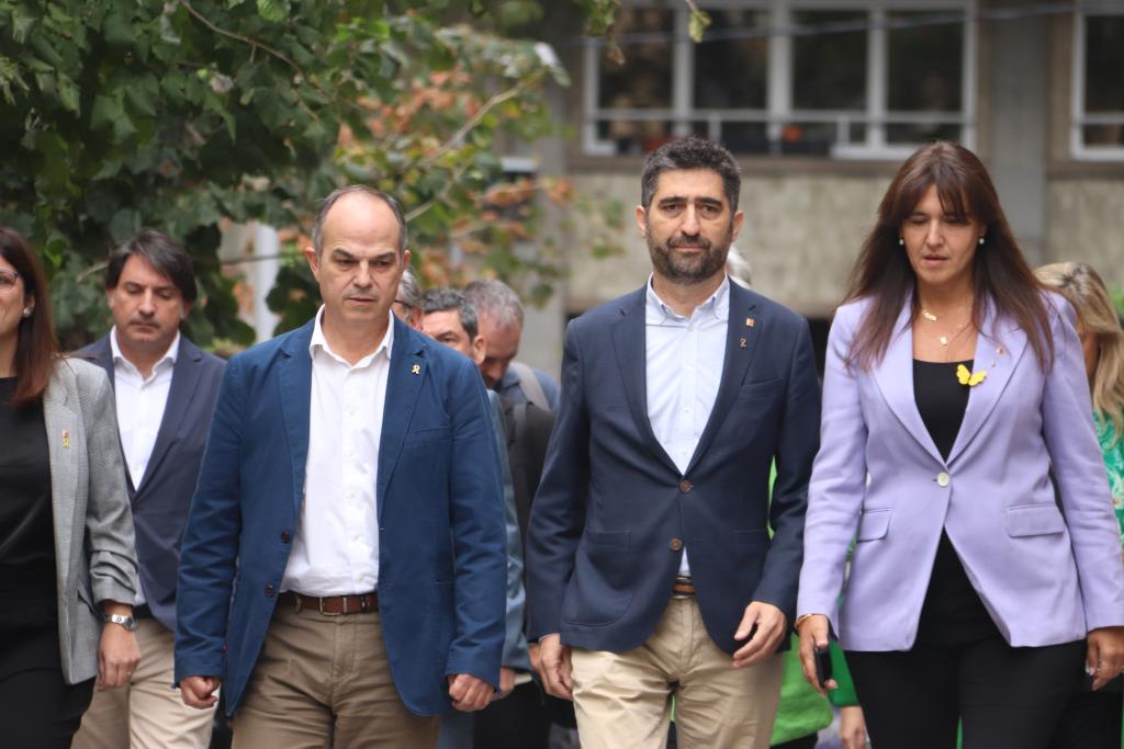 Laura Borràs, Jordi Turull i Jordi Pugineró . ACN / Natàlia Segura