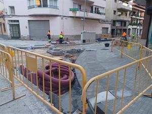 Les obres del carrer Tossa de Mar de Vilafranca inicien la segona fase en un nou tram. Ajuntament de Vilafranca