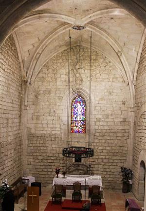 L'església del monestir de Sant Sebastià dels Gorgs d’Avinyonet del Penedès necessita una intervenció urgent al plebisteri. Diputació de Barcelona