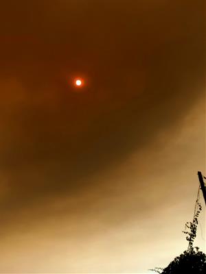 L'incendi del Pont de Vilomara tapa el cel al Penedès i Garraf 