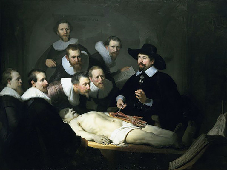 Lliçó d'anatomia del Dr. Nicolaes Tulp. Rembrandt