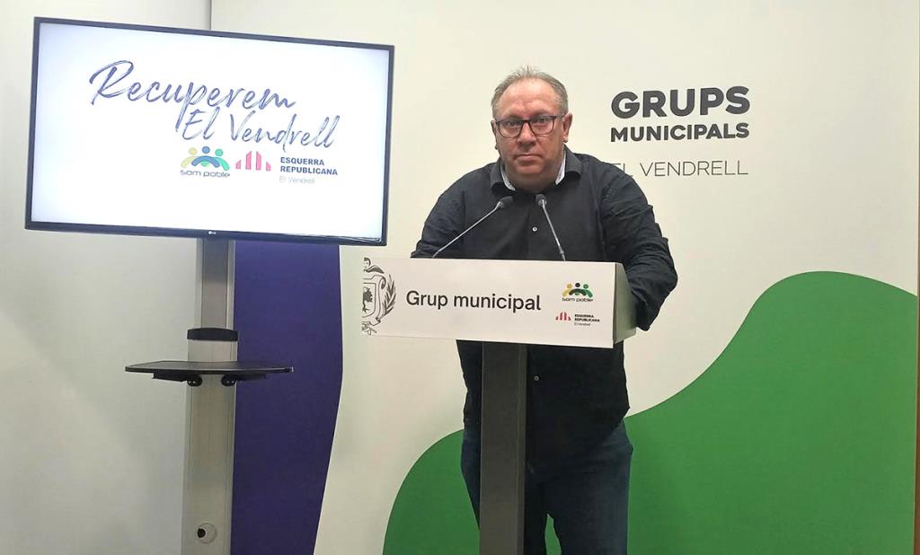 Lluís Navarrete, regidor ERC-Som Poble a l'Ajuntament del Vendrell. Eix