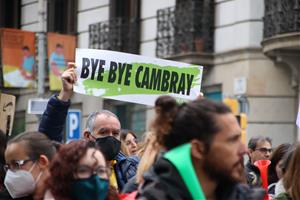 Manifestació dels sindicats de l'educació en el cinquè dia de vaga. ACN / Blanca Blay