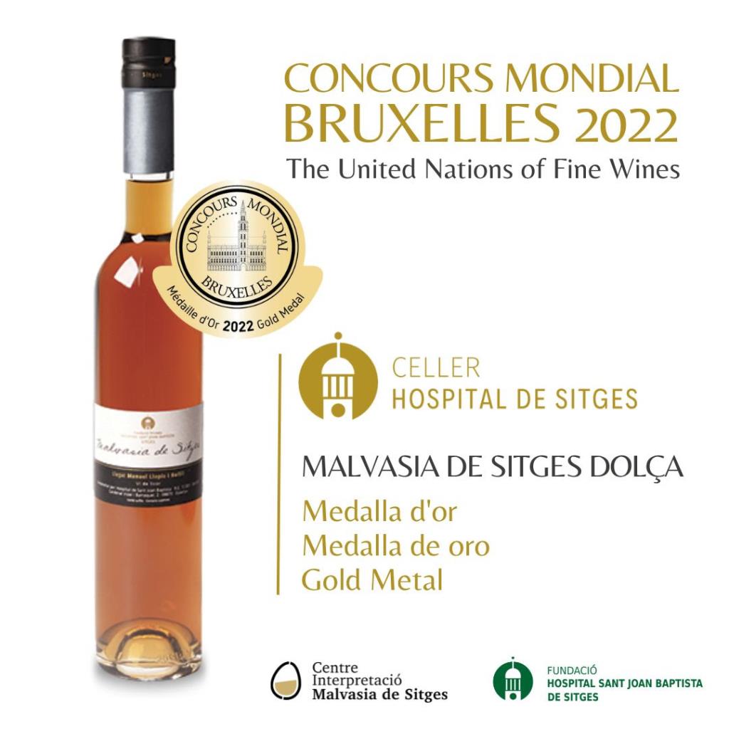 Medalla d’Or per a la Malvasia Dolça al Concurs de Brusel·les. EIX