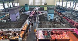 Mercat del centre de Vilanova i la Geltrú. Eix