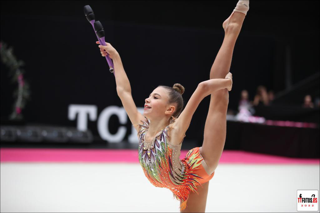 Núria Gutièrrez, gimnasta infantil 4a classificada. TTfotos.es