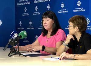 Olga Arnau i Blanca Albà anuncien el nou cartipàs municipal. EIX