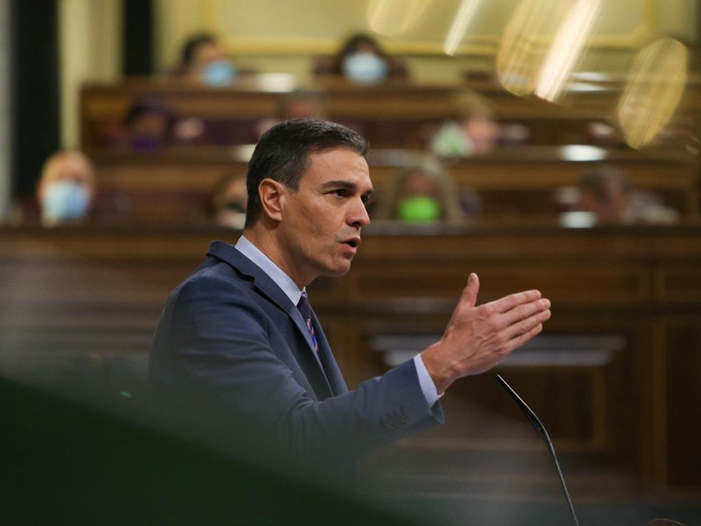 Pedro Sánchez, compareix al ple del Congrés dels Diputats.. ACN