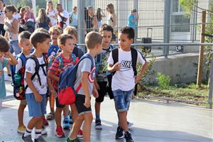 Primer dia del nou curs escolar 2022-2023 a totes les escoles de Catalunya. ACN