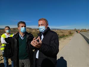 Recta final de les obres que connectaran Les Cabanyes i Vilafranca del Penedès per als vianants