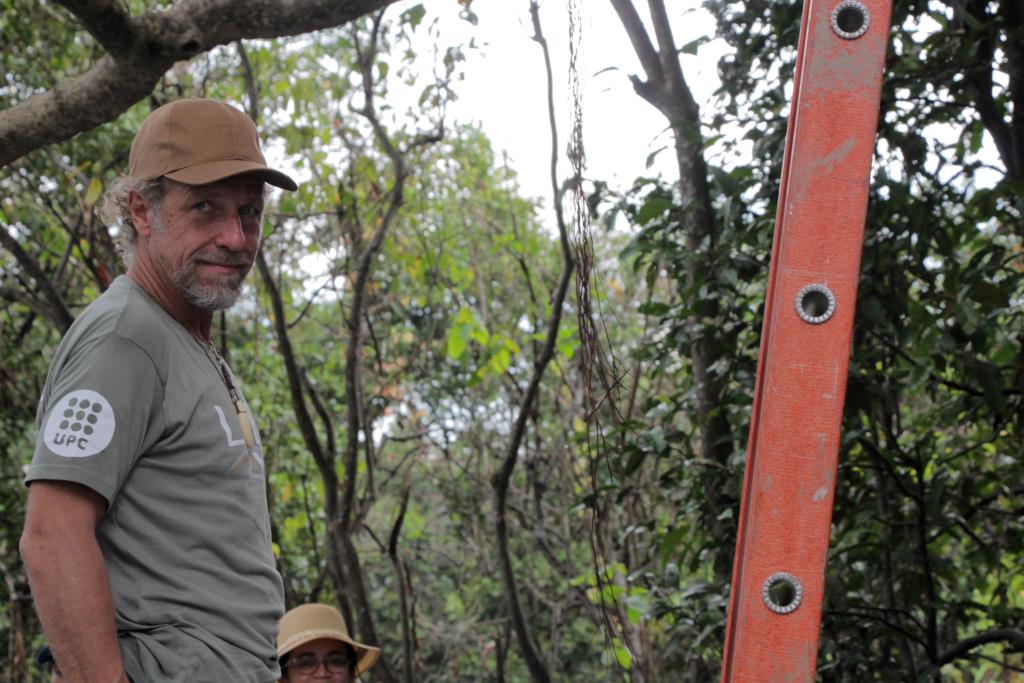 Retrat de Michel André durant el projecte Provindence, a la selva de l’Amazones. UPC