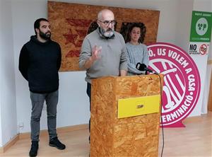 Roda de premsa de la CUP sobre els pressupostos i les ordenances fiscals del 2023. Eix