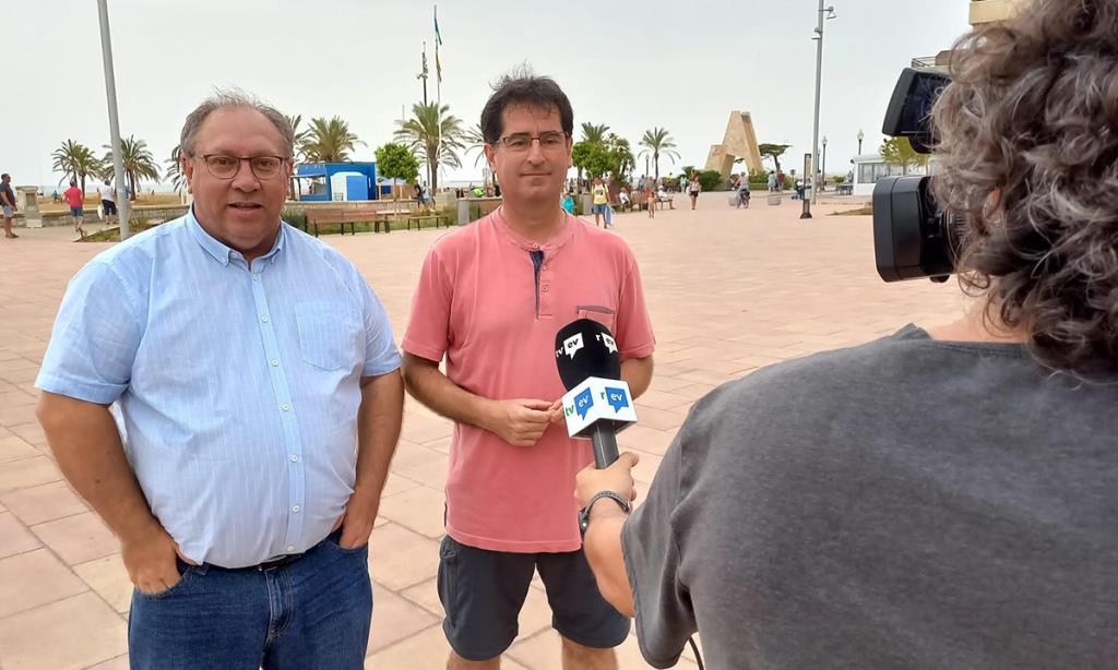 Roda de premsa de Som Poble-ERC sobre l'ordenança de platges. Eix