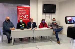 Roda de premsa del PSC de Vilanova. PSC