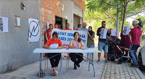 Roda de premsa del Sindicat de Llogateres del Penedès. Eix