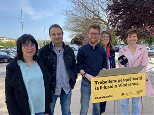 Roda de premsa d'ERC Vilafranca. Eix