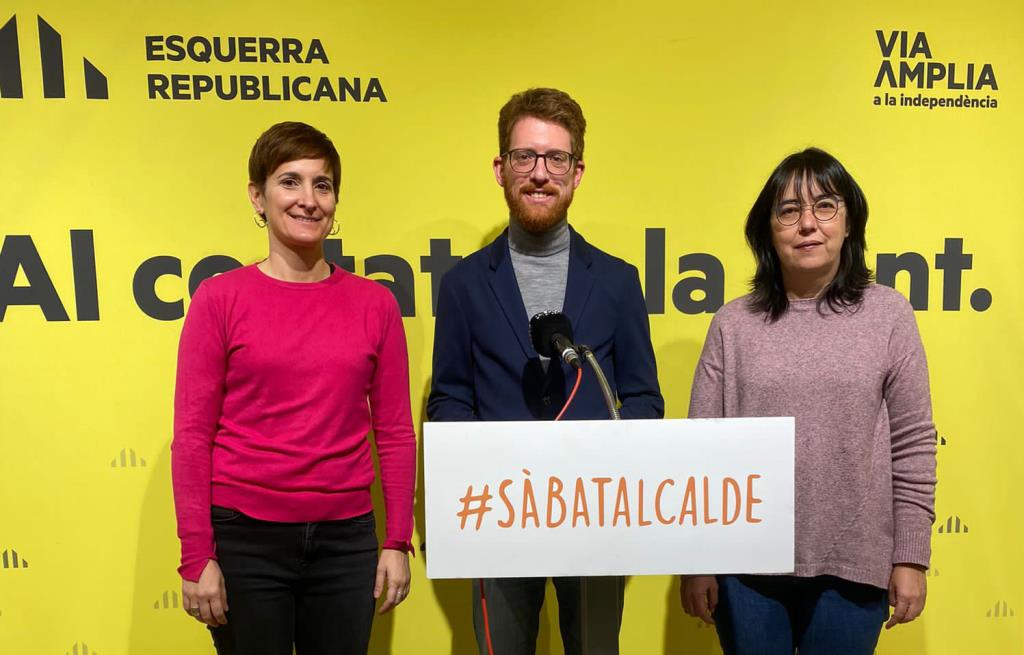 Roda de premsa d'ERC Vilafranca. Eix