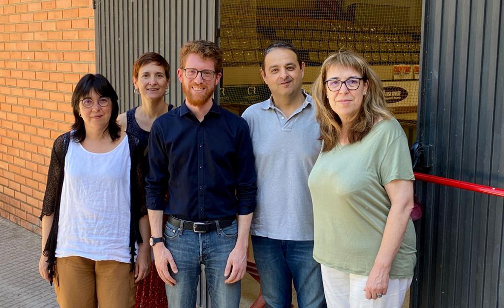 Roda de premsa d'ERC Vilafranca al Pavelló d'hoquei. Eix