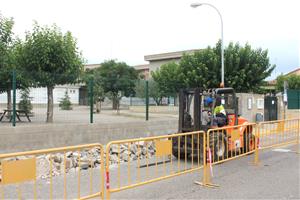 Sant Martí Sarroca arranja els accessos a l’escola Jaume Balmes