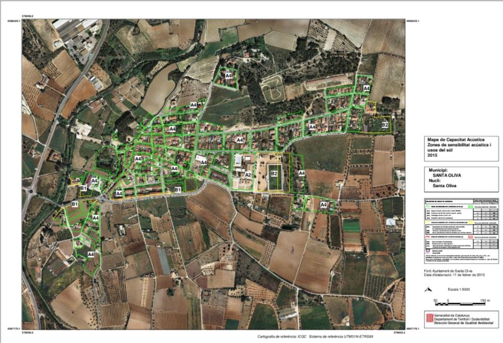 Santa Oliva aprova el mapa de capacitat acústica per regular els sorolls. EIX