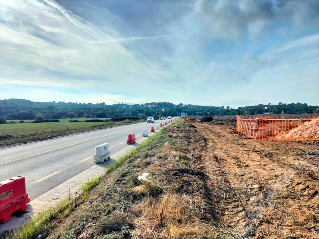 S’inicien les obres de construcció de l’últim tram de carril bici i de vianants a Puigmoltó. Ajt Sant Pere de Ribes