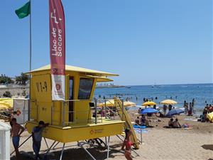 Sitges ha potenciat la prevenció a les platges aquesta temporada. Ajuntament de Sitges