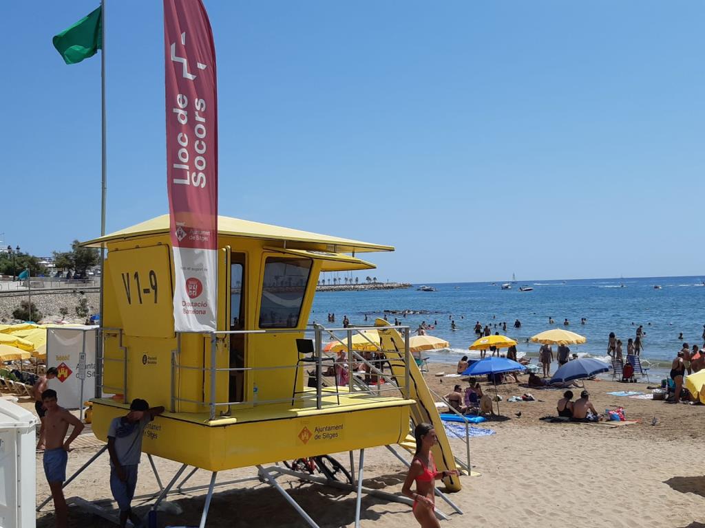 Sitges ha potenciat la prevenció a les platges aquesta temporada. Ajuntament de Sitges