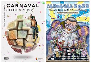 Sitges i Vilanova posen a prova l'engranatge del Carnaval 2022 amb la presentació dels seus cartells. EIX