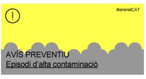 Una nova arribada de pols africana fa activar l'avís preventiu per partícules a tot Catalunya. Generalitat de Catalunya