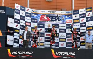 Valentin Perrone al Campionat d'Espanya Superbike ESBK al circuit mundialista de Motorland Aragón